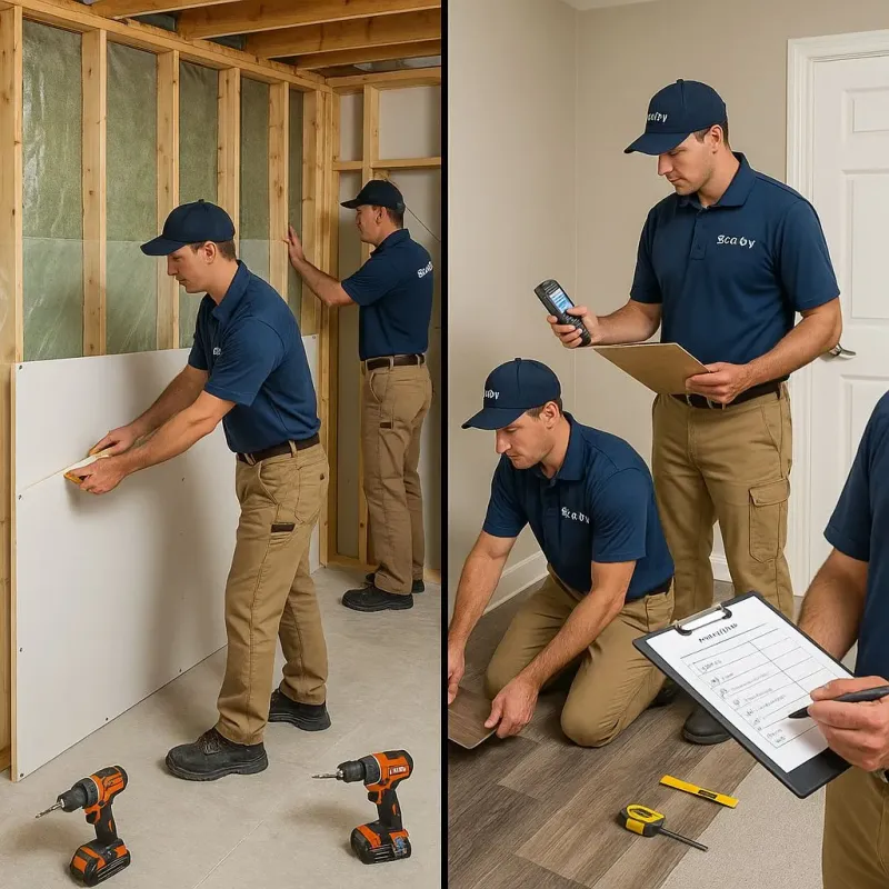 Repairs and Reconstruction process in Gnadenhutten, OH